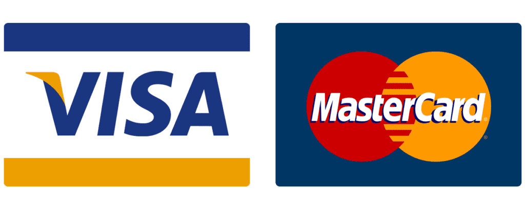 Betal med Visa eller mastercard